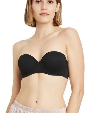Auden Black Lightly Lined Strapless Bra